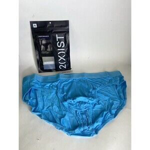 2xist Performance Electric Speed Low Rise Brief Underwear River Blue Mens XL